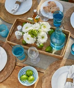 Karen Kane Small Rattan Tray Home