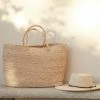 Karen Kane Oversized Raffia Braid Beach Bag