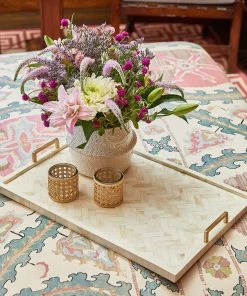 Karen Kane Handcrafted Herringbone Tray