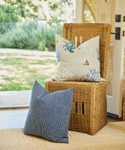 Karen Kane Home Stripe Denim Pillow