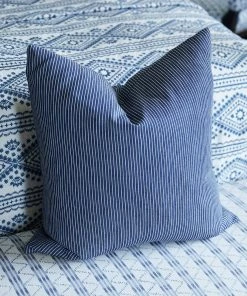 Karen Kane Home Stripe Denim Pillow