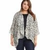 Karen Kane Plus Size Drape Front Jacket