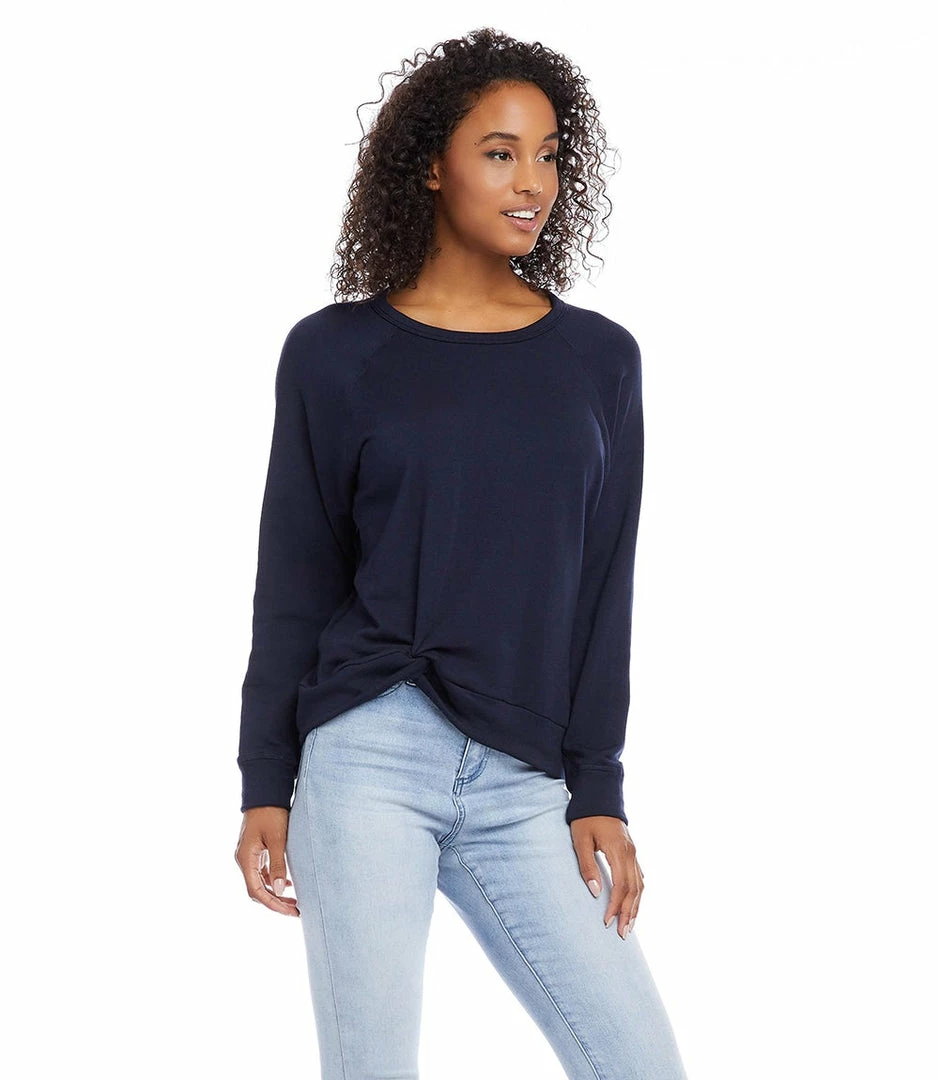 Karen Kane Clothing Twist Hem Sweatshirt