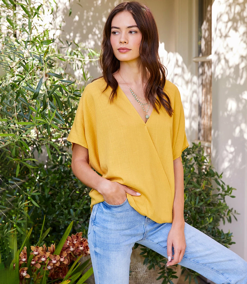 Karen Kane Clothing Oversize Crossover Top