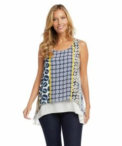 Karen Kane Double Layer Tank Clothing