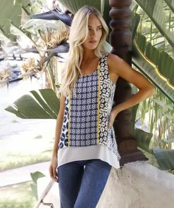 Karen Kane Double Layer Tank Clothing