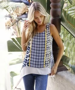 Karen Kane Double Layer Tank Clothing