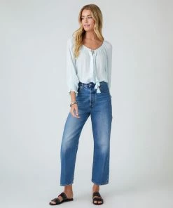 Karen Kane Clothing Button-Up Peasant Top