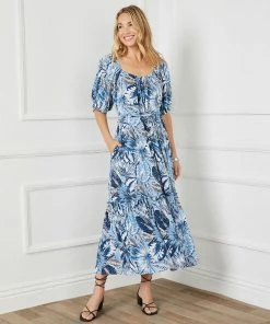 Karen Kane Poof Sleeve Dress Clothing