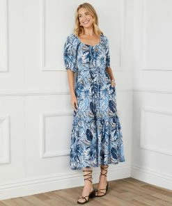 Karen Kane Poof Sleeve Dress Clothing