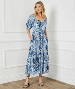 Karen Kane Poof Sleeve Dress Clothing