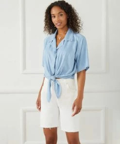 Karen Kane Best Sellers Classic Cut Off Jean Shorts