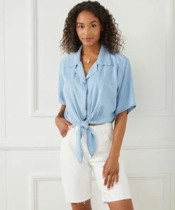 Karen Kane Tie-Front Top