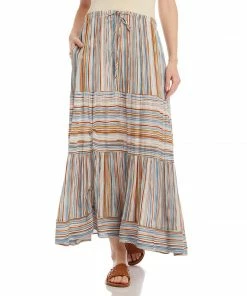Karen Kane Stripe Midi Skirt