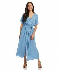 Karen Kane Cuffed Sleeve Dress Clothing