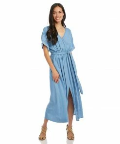 Karen Kane Cuffed Sleeve Dress Clothing