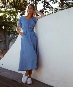 Karen Kane Cuffed Sleeve Dress Clothing