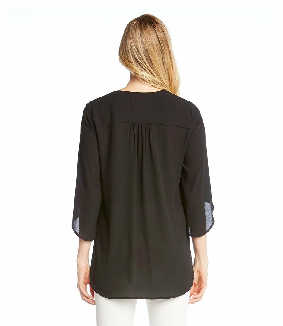Karen Kane Bracelet Sleeve Asymmetric Top