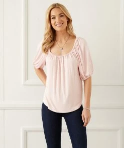 Karen Kane Knit Peasant Top Clothing