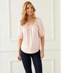 Karen Kane Knit Peasant Top Clothing