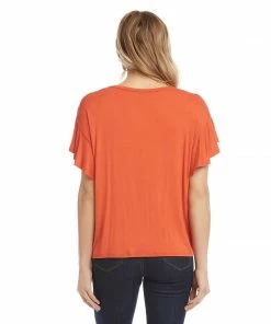 Karen Kane Clothing Ruffle Sleeve Top