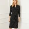 Karen Kane 3/4 Sleeve Cascade Wrap Dress Dresses