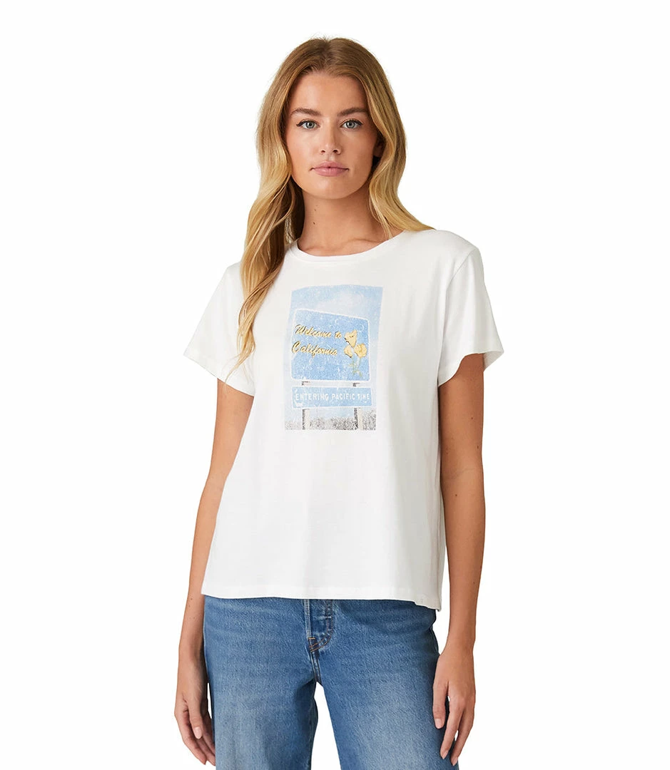 Karen Kane Petites Petite Size Print Short Sleeve Tee