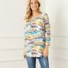 Karen Kane 3/4 Sleeve Shirttail Top
