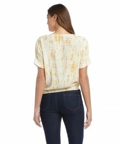Karen Kane Petite Size Tie Front Top