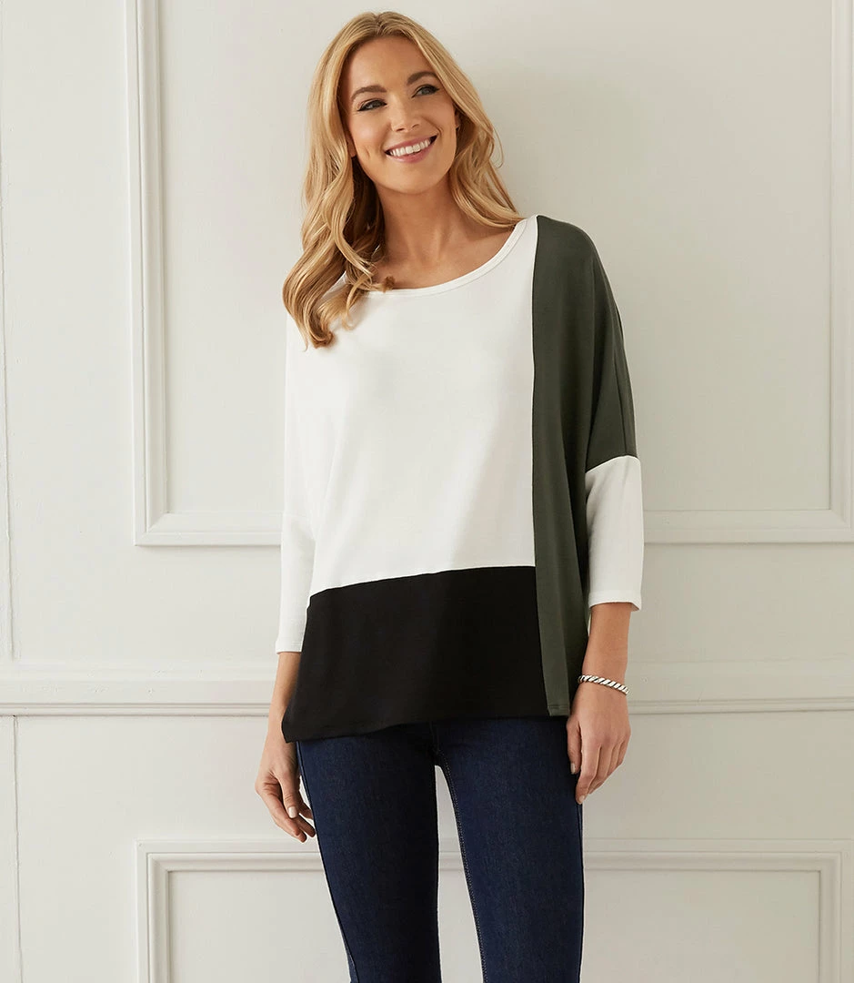 Karen Kane Colorblock Top