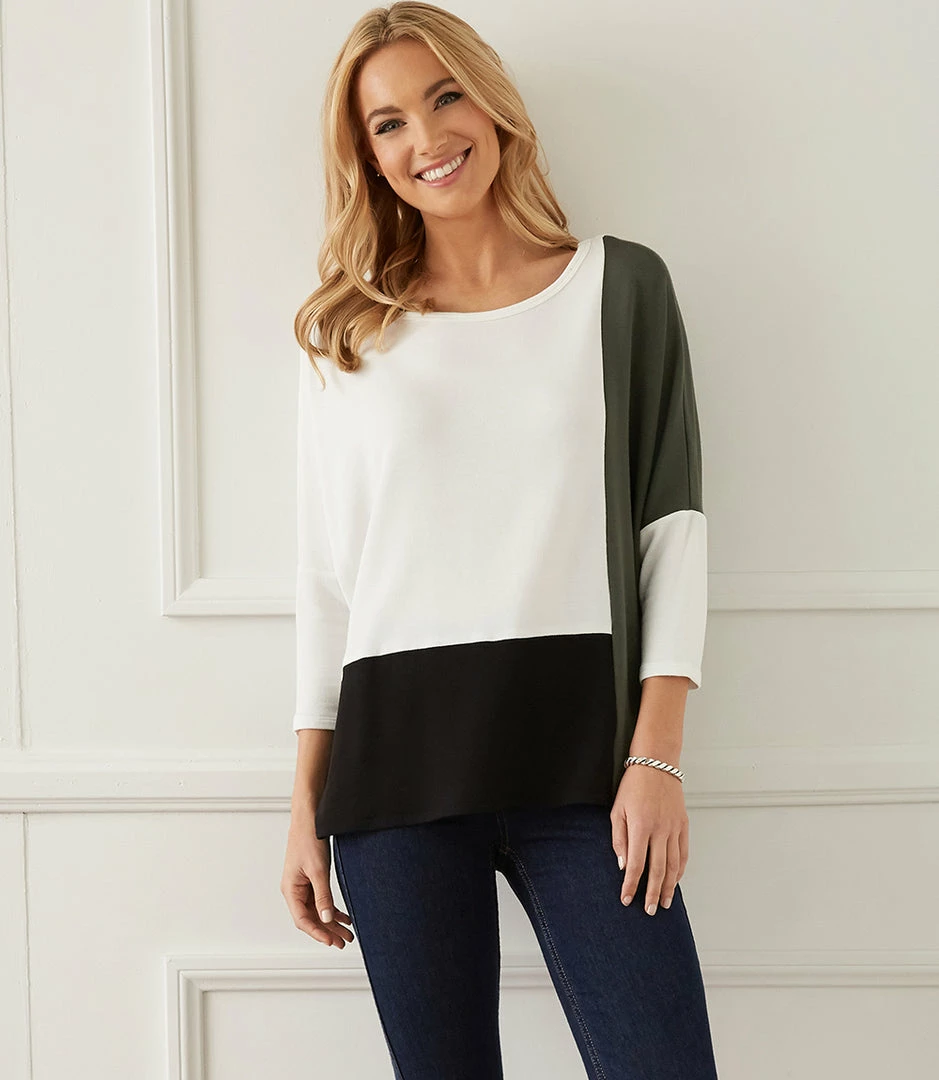 Karen Kane Colorblock Top