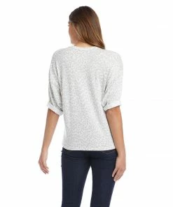 Karen Kane Petite Size Roll Sleeve Tee Petites