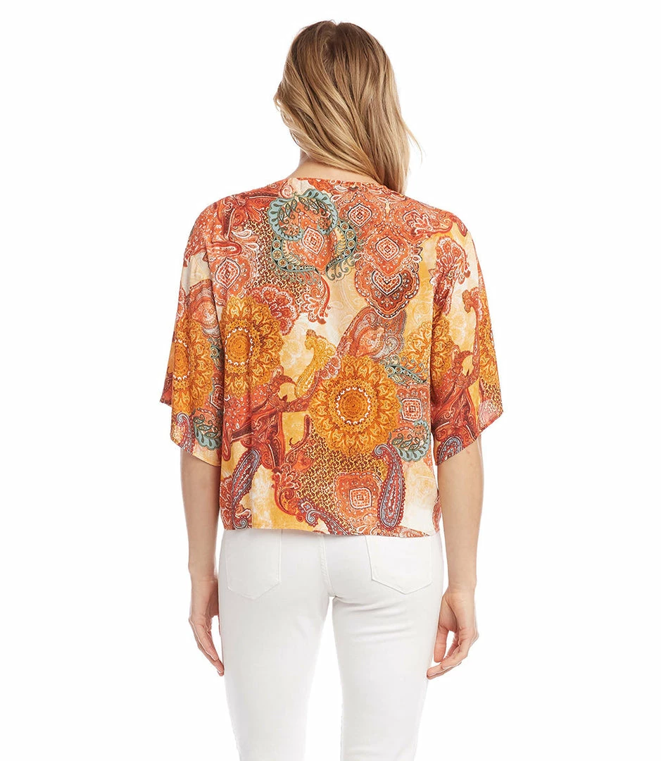 Karen Kane Petite Size Tie-Front Top Petites