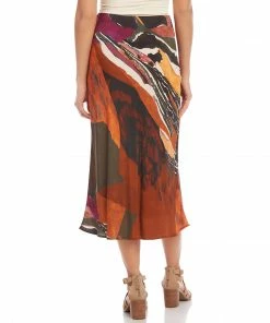 Karen Kane Bias Cut Midi Skirt Clothing