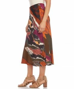 Karen Kane Bias Cut Midi Skirt Clothing
