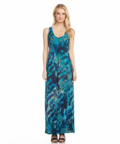 Karen Kane Dresses Side Slit Maxi Dress