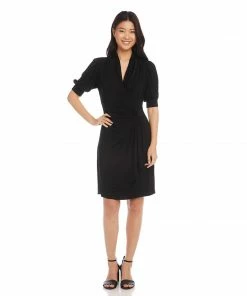 Karen Kane Short Sleeve Wrap Dress Dresses