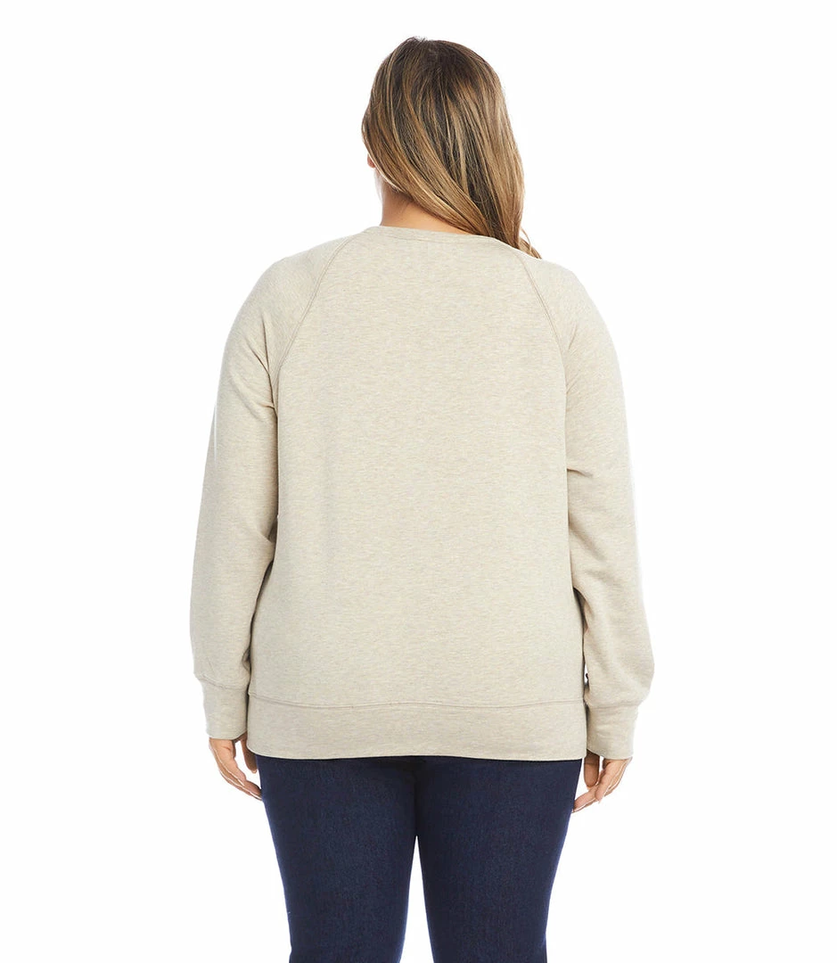 Karen Kane Plus Size Horse Print Sweatshirt