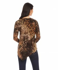 Karen Kane Petite Size Asymmetric Hem Top Petites