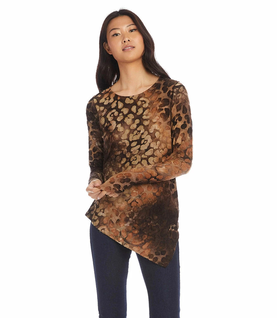 Karen Kane Petite Size Asymmetric Hem Top Petites