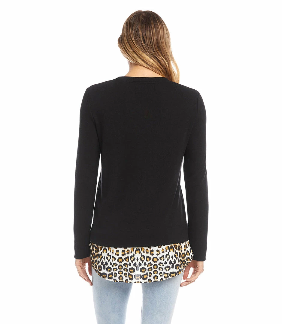 Karen Kane Petite Size Layered Sweater