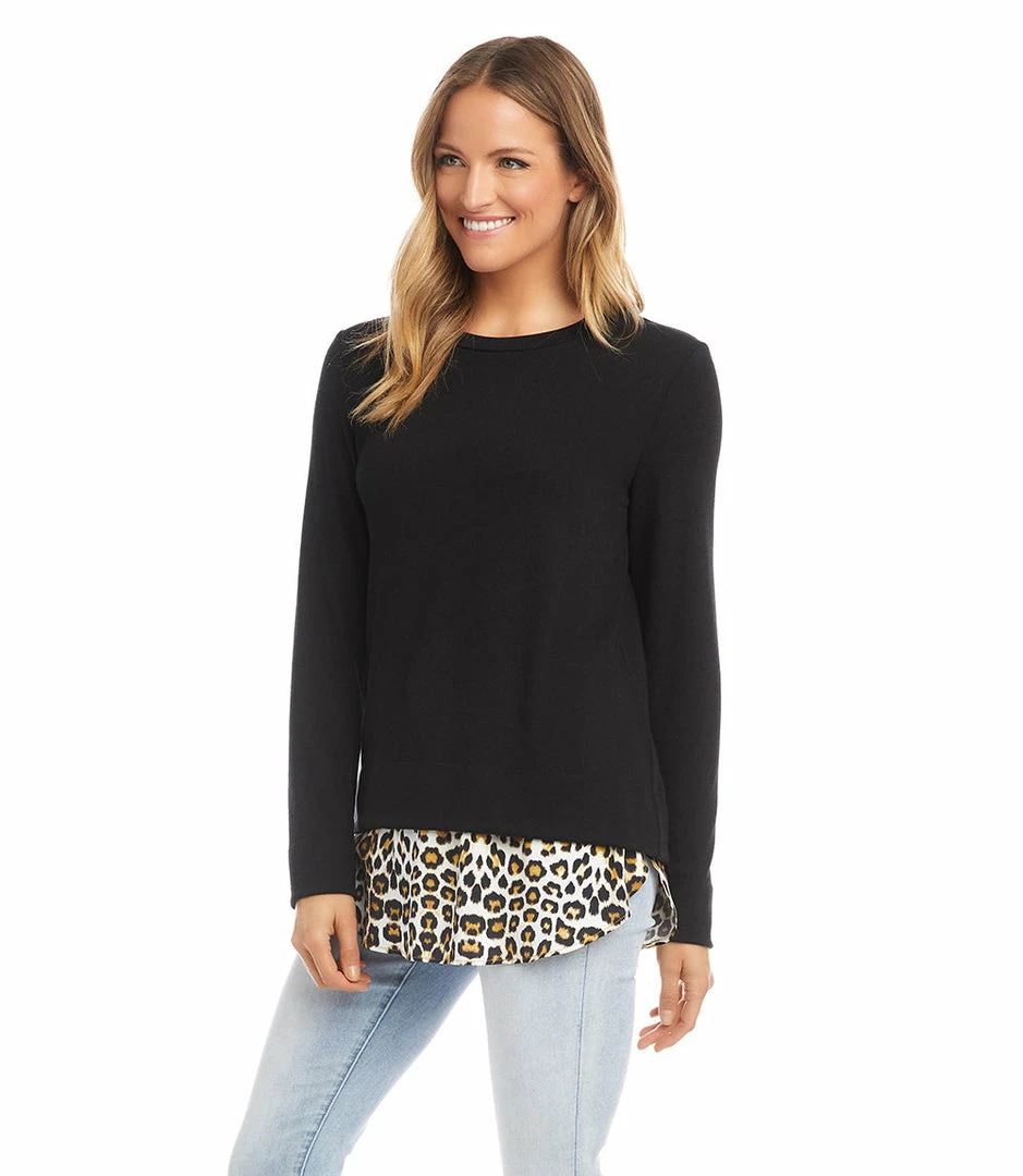 Karen Kane Petite Size Layered Sweater