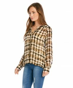 Karen Kane Clothing Petite Size Tie-Neck Top