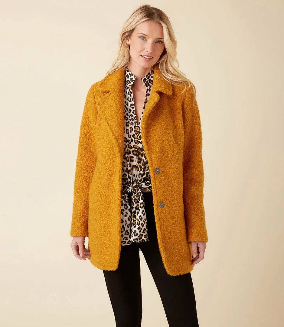 Karen Kane Boucle Coat Clothing