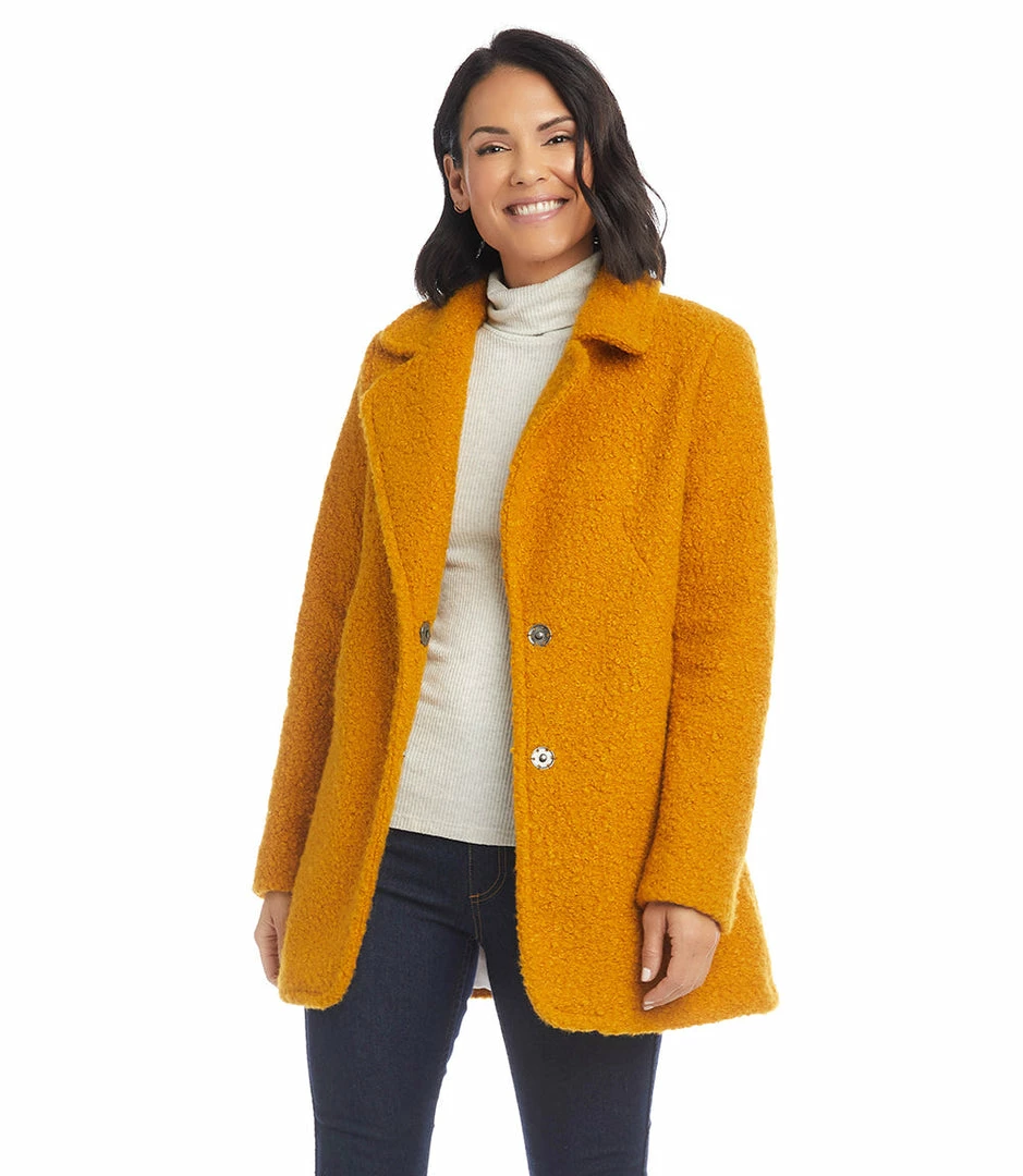 Karen Kane Boucle Coat Clothing