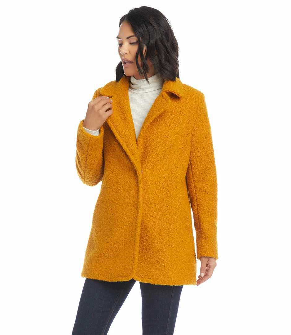 Karen Kane Boucle Coat Clothing
