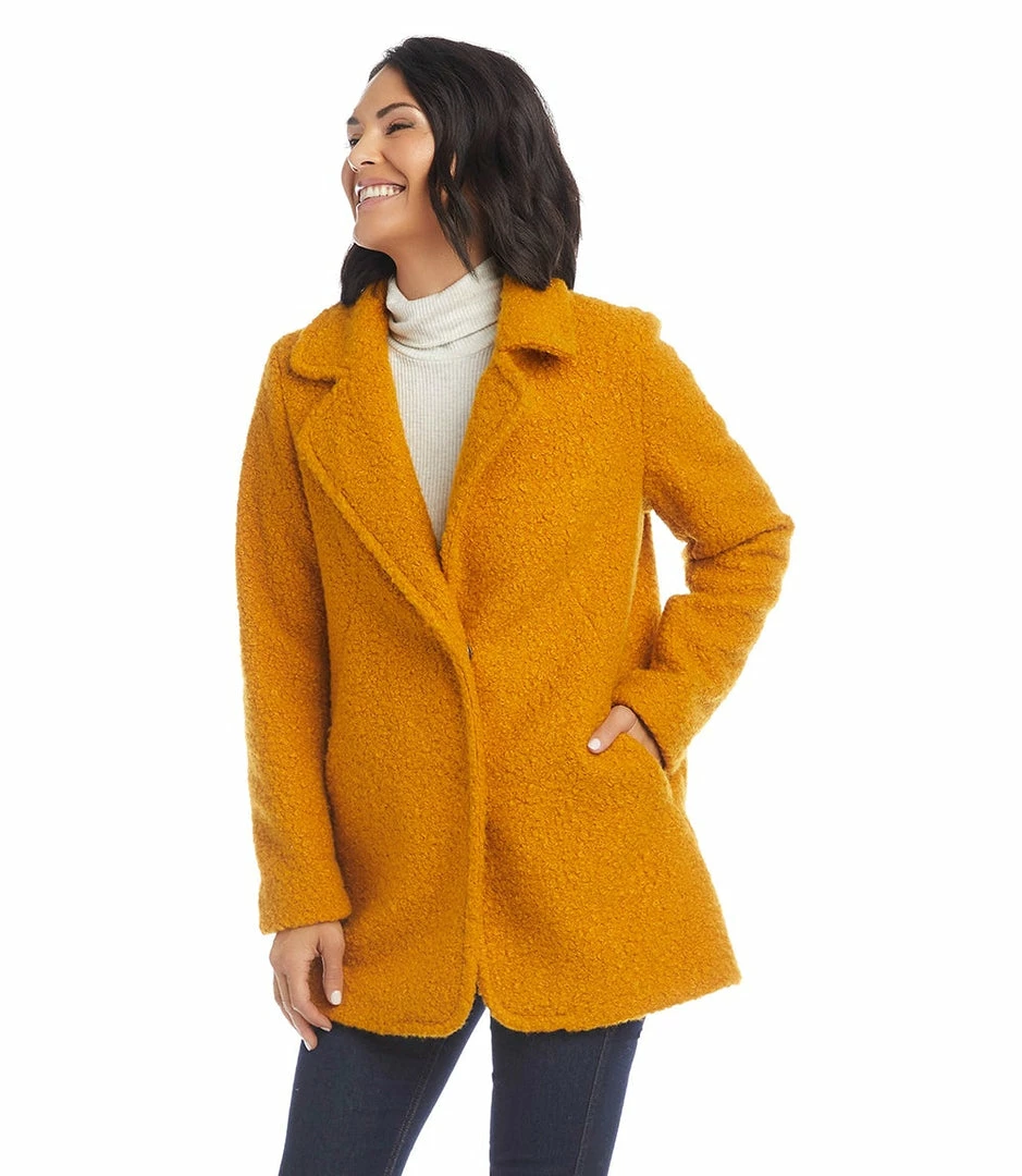 Karen Kane Boucle Coat Clothing