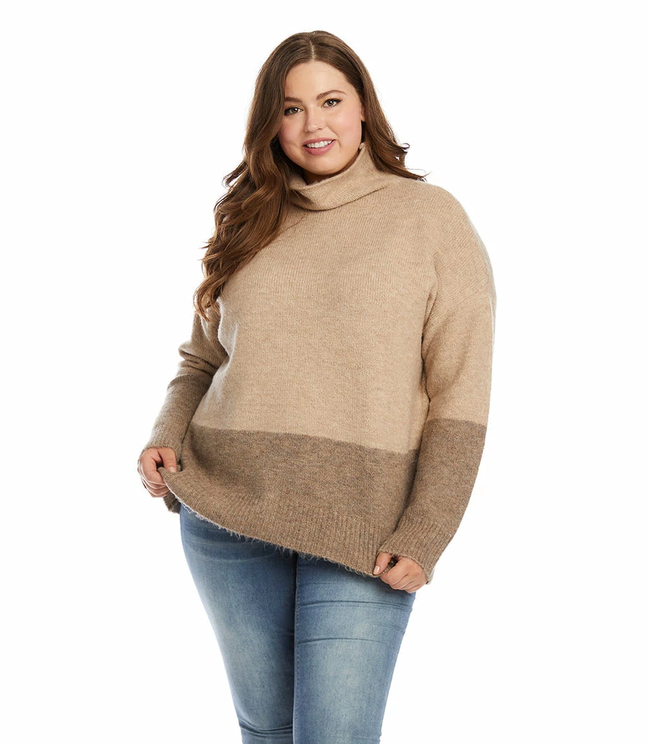 Karen Kane Plus Size Colorblock Sweater