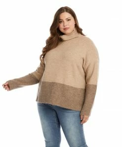 Karen Kane Plus Size Colorblock Sweater