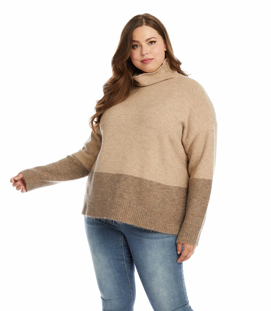 Karen Kane Plus Size Colorblock Sweater